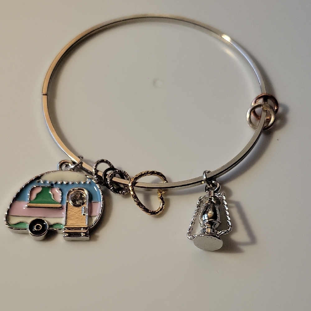 Charming Camper Charm Bangle